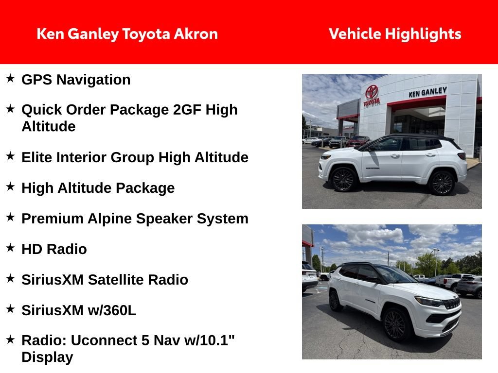 Used 2022 Jeep Compass High Altitude AWD/4WD image 2