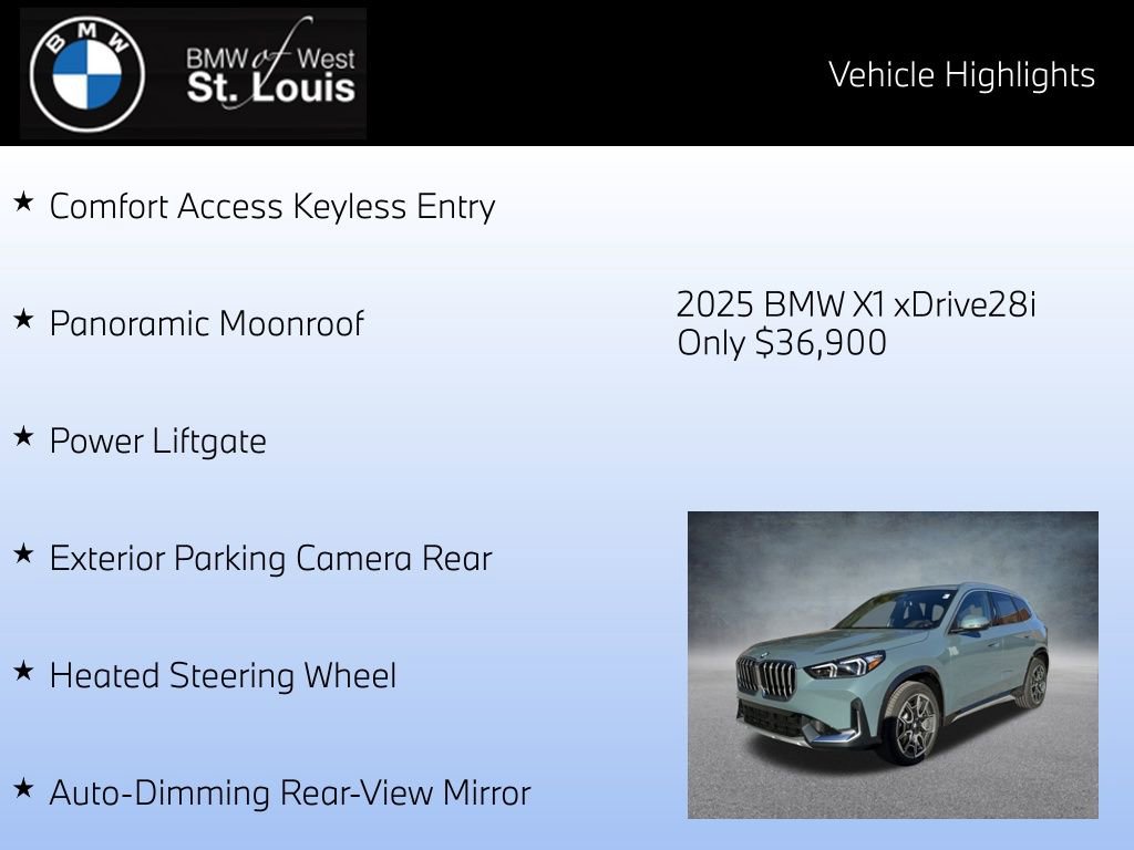 Certified 2025 BMW X1 xDrive28i w/ Convenience Package image 16