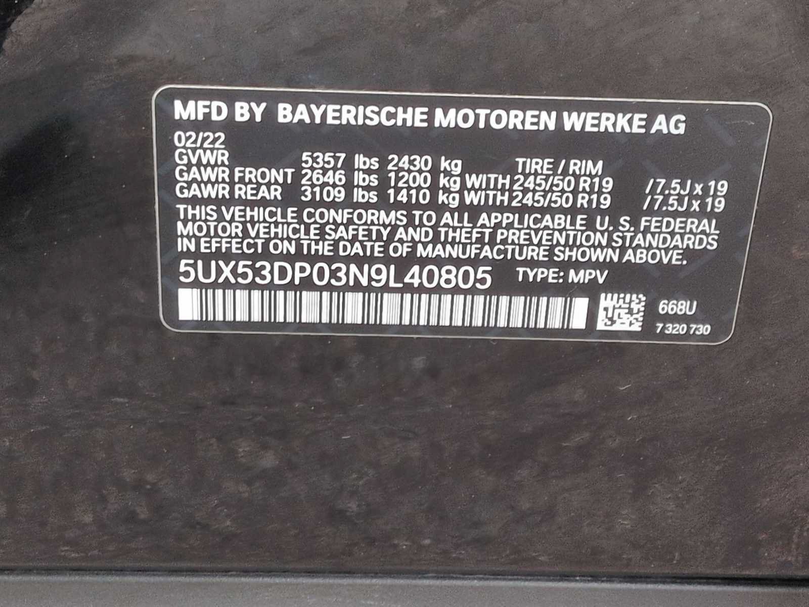 Used 2022 BMW X3 xDrive30i w/ Premium Package 2 AWD/4WD image 37