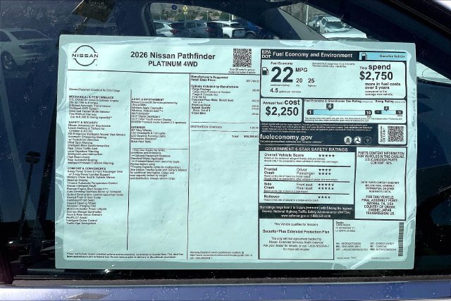 New 2026 Nissan Pathfinder Platinum AWD/4WD image 18