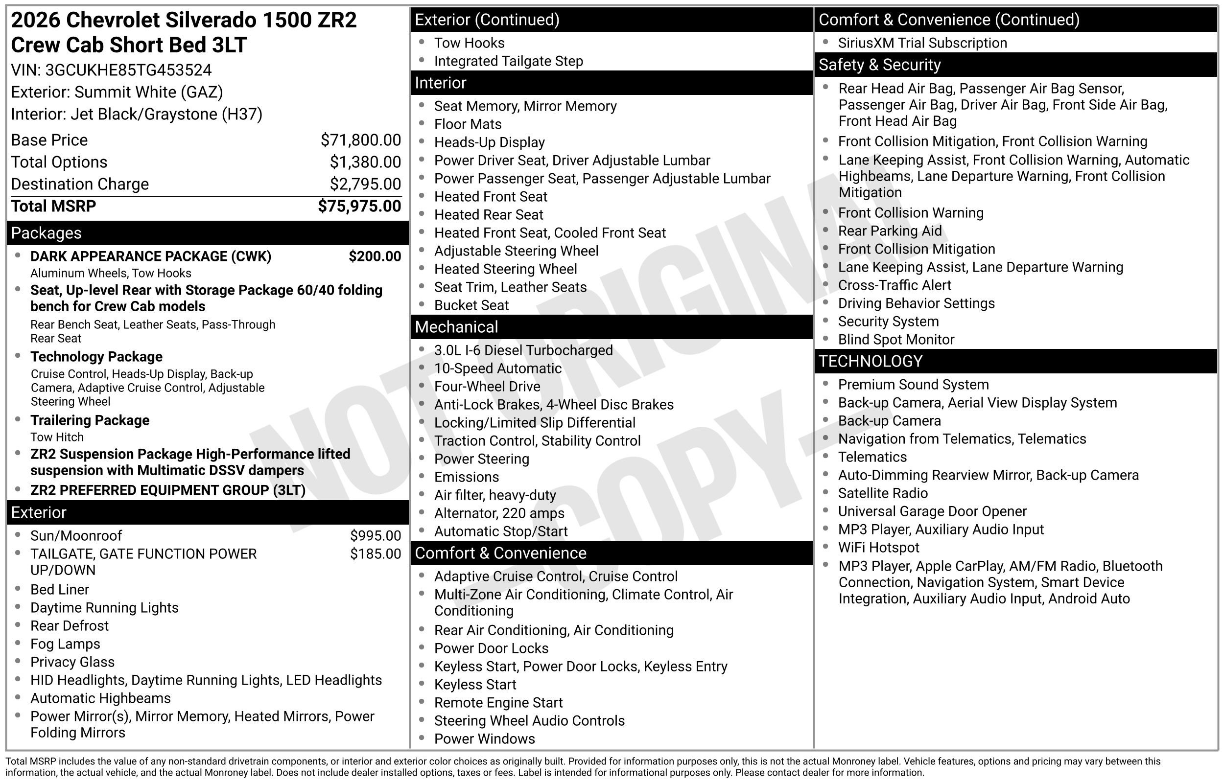 New 2026 Chevrolet Silverado 1500 ZR2 w/ Dark Appearance Package AWD/4WD video 3