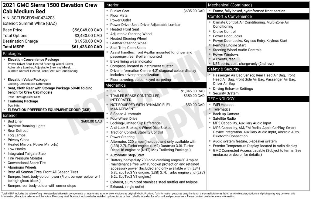 Used 2021 GMC Sierra 1500 Elevation AWD/4WD image 22