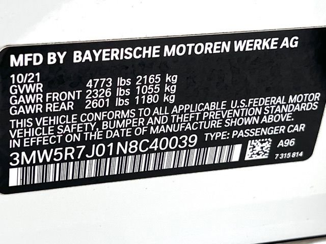 Certified 2022 BMW 330i xDrive Sedan w/ Driving Assistance Package AWD/4WD image 22