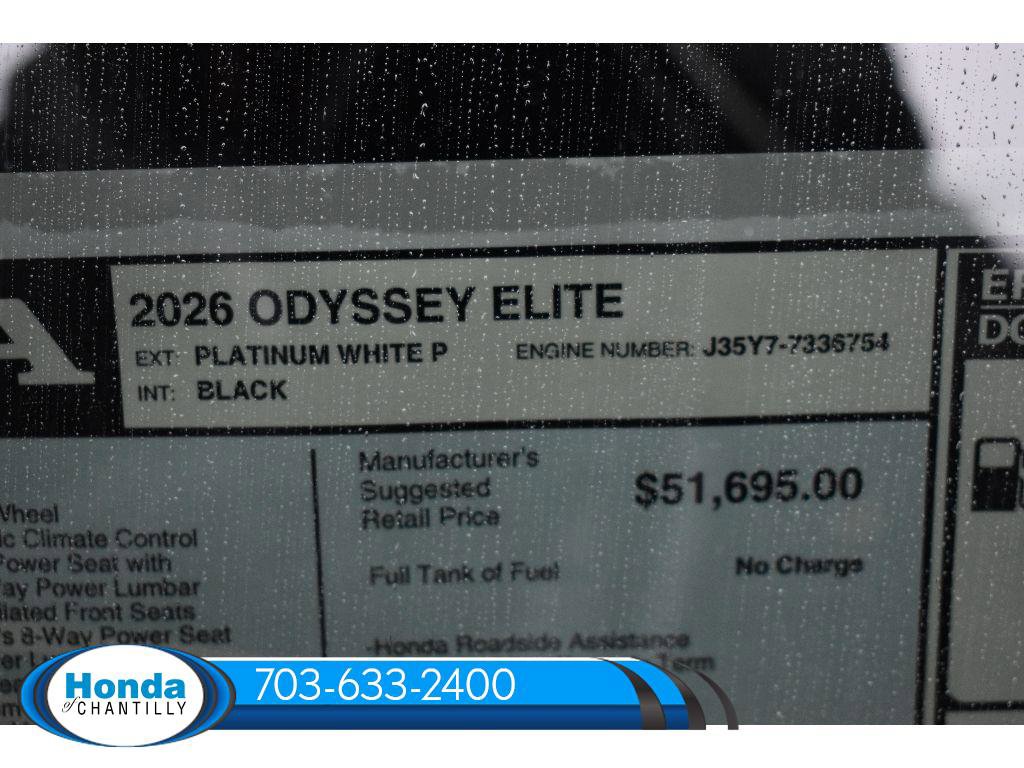 New 2026 Honda Odyssey Elite image 38