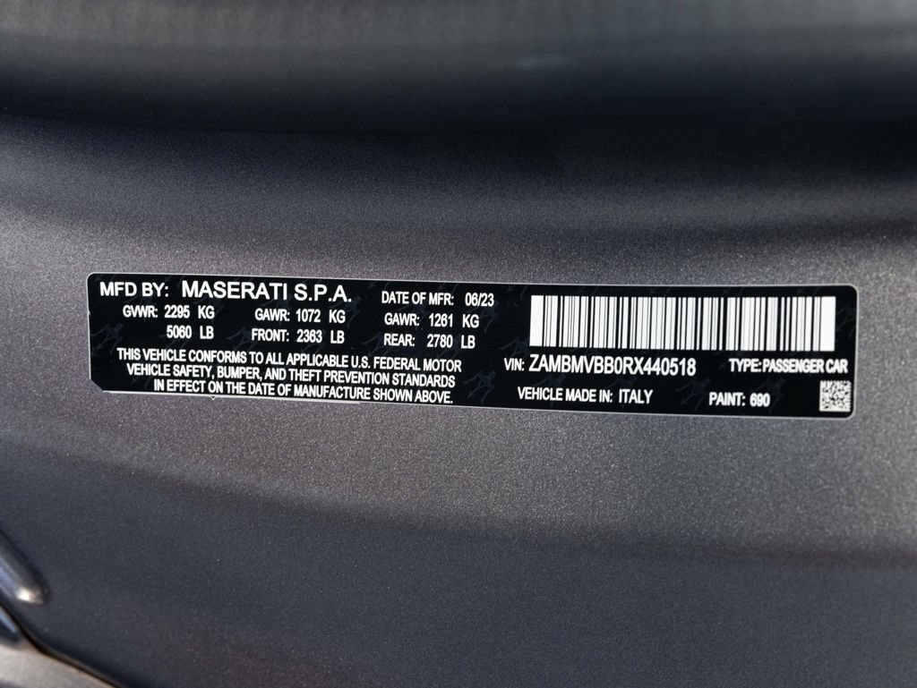 Used 2024 Maserati GranTurismo Modena AWD/4WD image 65
