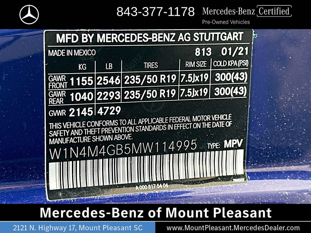 Certified 2021 Mercedes-Benz GLB 250 image 31