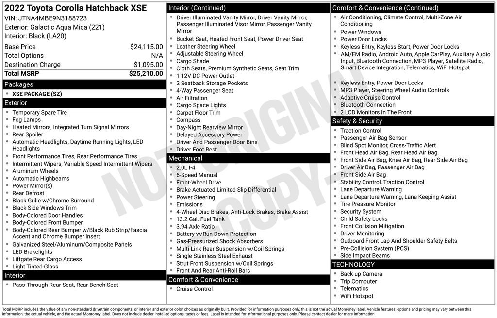 Used 2022 Toyota Corolla XSE image 24