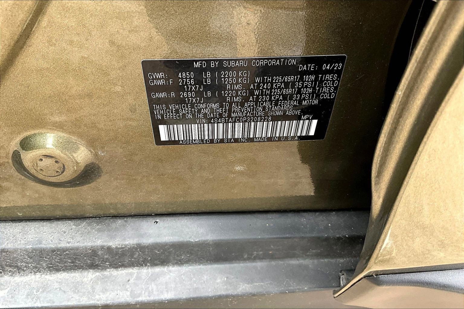 Used 2023 Subaru Outback Premium image 4