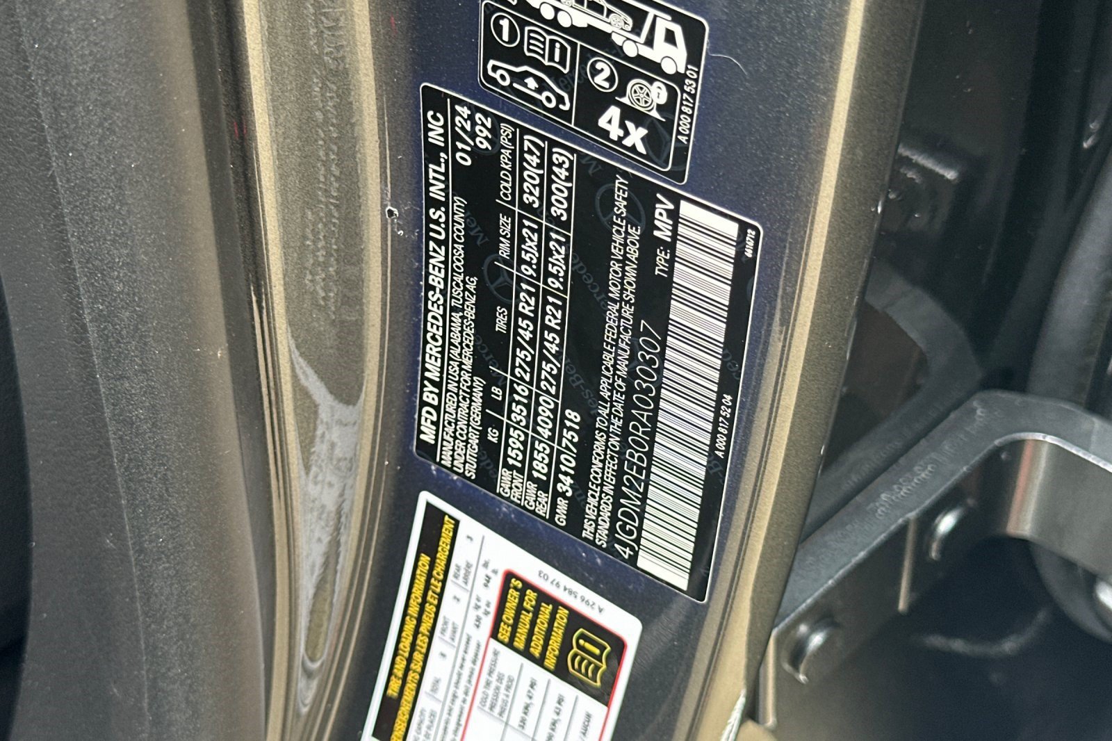 Certified 2024 Mercedes-Benz EQS 450+ 4MATIC SUV image 29