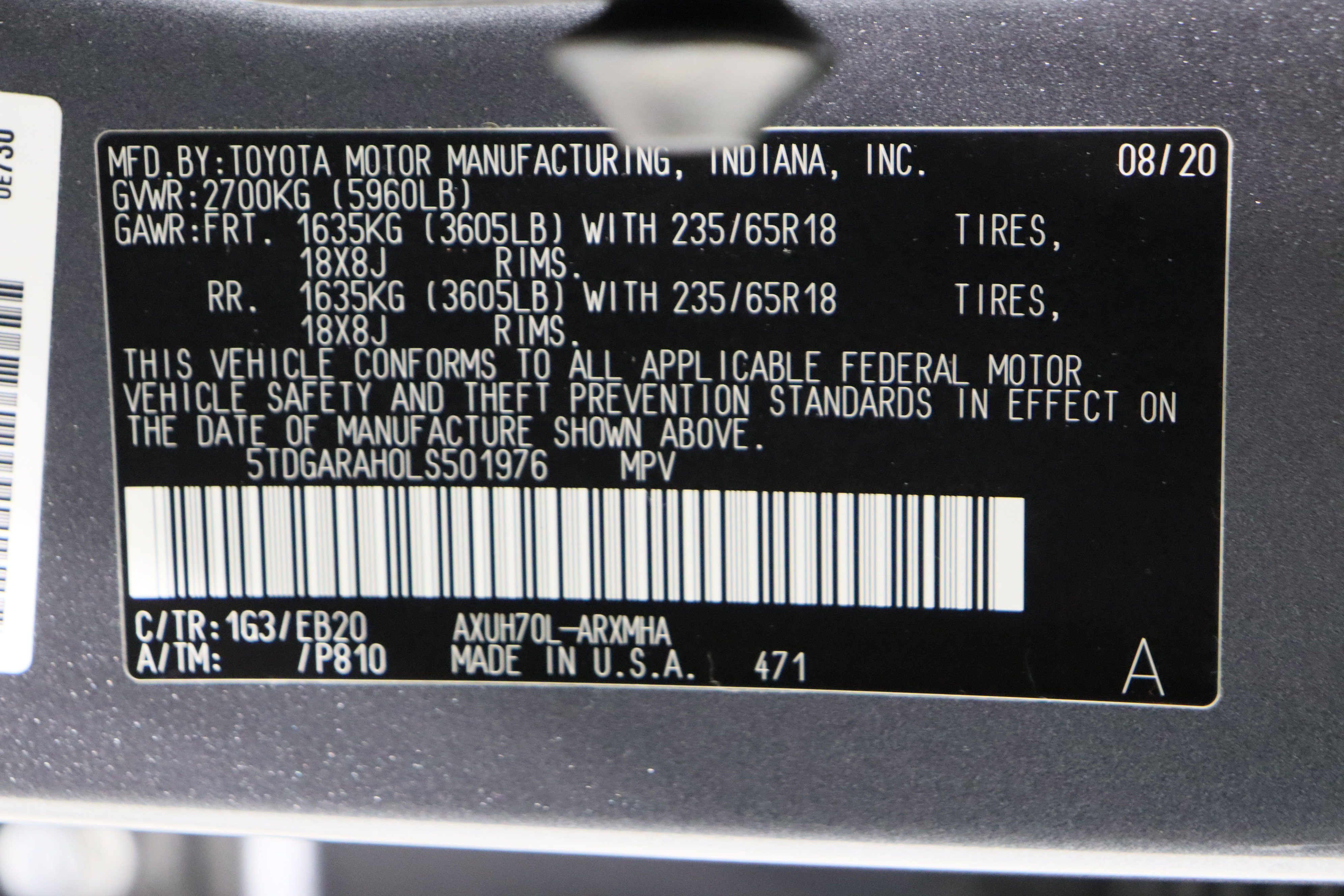 Used 2020 Toyota Highlander XLE image 45