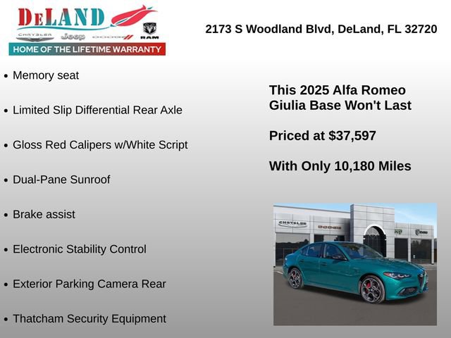 Used 2025 Alfa Romeo Giulia AWD w/ Veloce Package AWD image 19