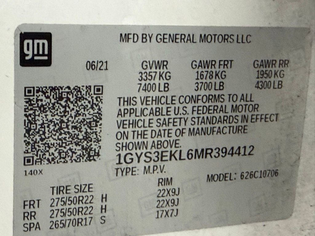 Used 2021 Cadillac Escalade Sport w/ LPO, ONYX Package image 36