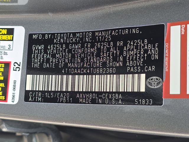 Used 2026 Toyota Camry SE w/ Convenience Package FWD image 37