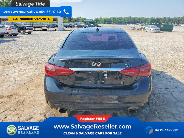 Used 2018 INFINITI Q50 Luxe w/ Essential Package (3.0T Luxe) RWD image 8