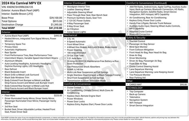 Used 2024 Kia Carnival EX FWD image 9