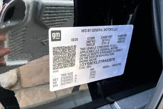 New 2026 Cadillac Escalade Sport w/ LPO, ONYX Package AWD/4WD image 14