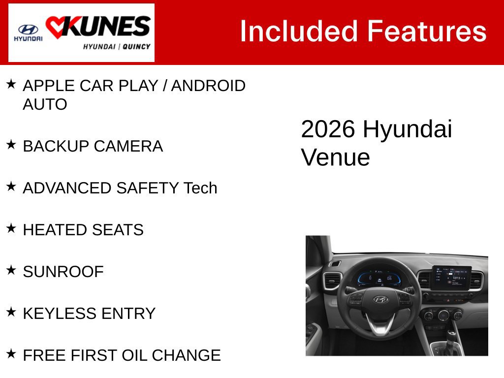 Certified 2026 Hyundai Venue SEL FWD image 2