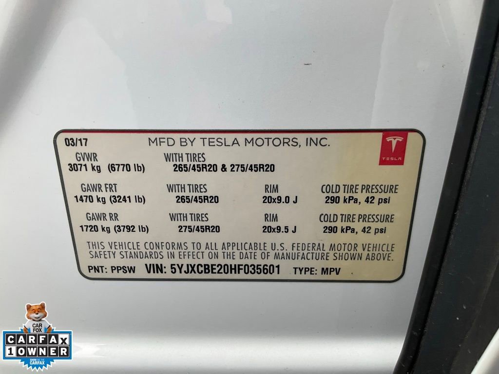 Used 2017 Tesla Model X 90D image 23