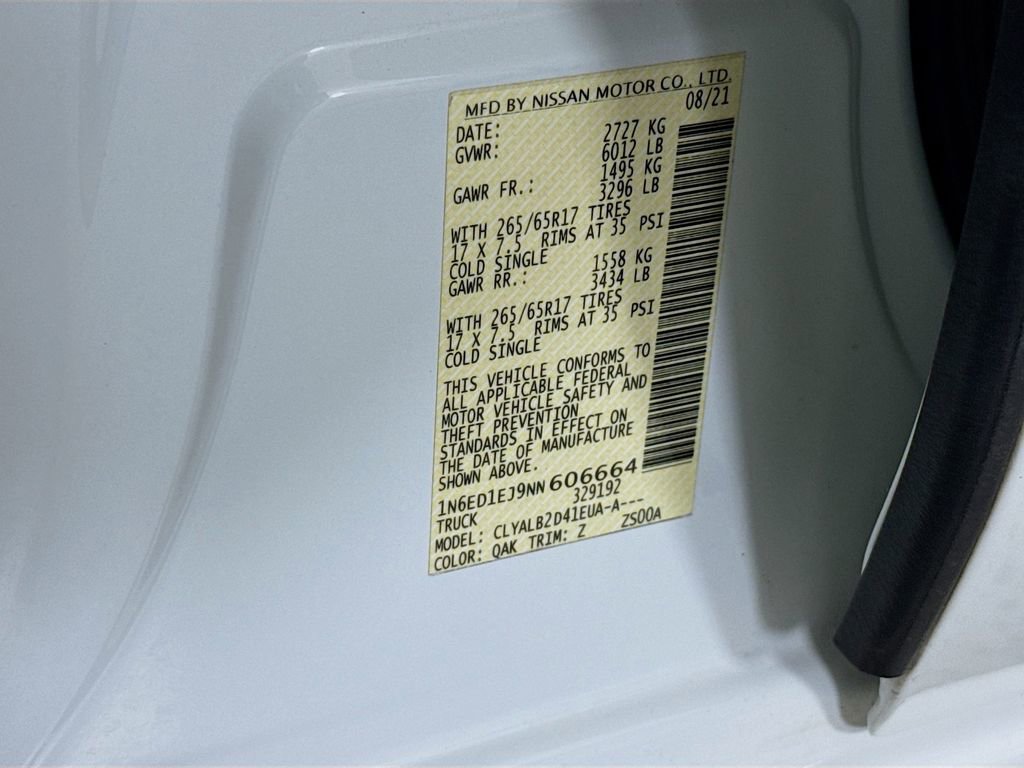 Used 2022 Nissan Frontier SV w/ Technology Package image 31