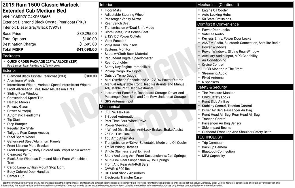 Used 2019 RAM 1500 Warlock AWD/4WD image 26
