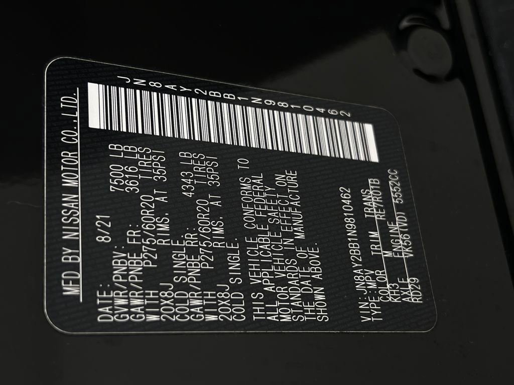 Used 2022 Nissan Armada SL w/ Captain's Chairs Package image 26