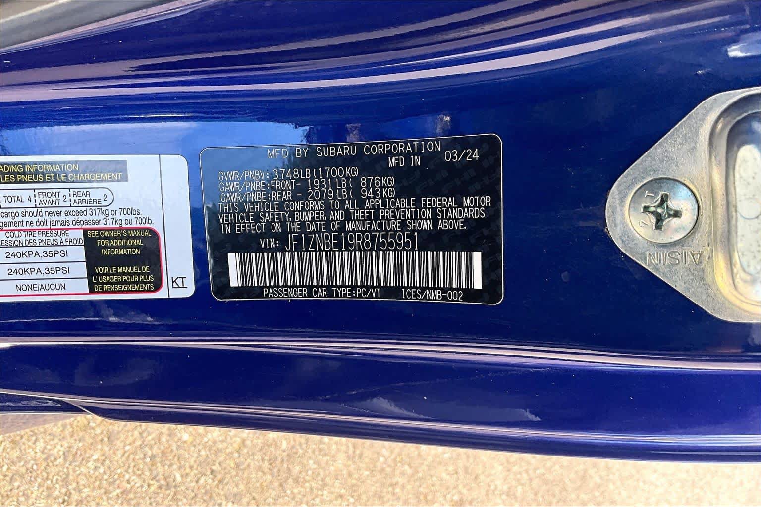 Used 2024 Toyota GR86 Premium w/ Performance Package RWD image 32
