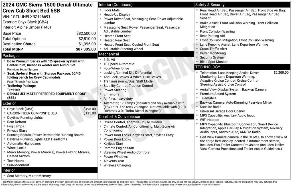 Certified 2024 GMC Sierra 1500 Denali Ultimate AWD/4WD image 2