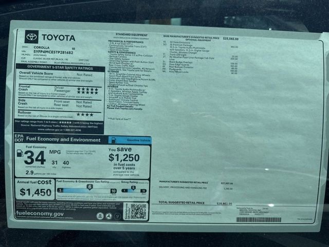 New 2026 Toyota Corolla SE FWD image 3