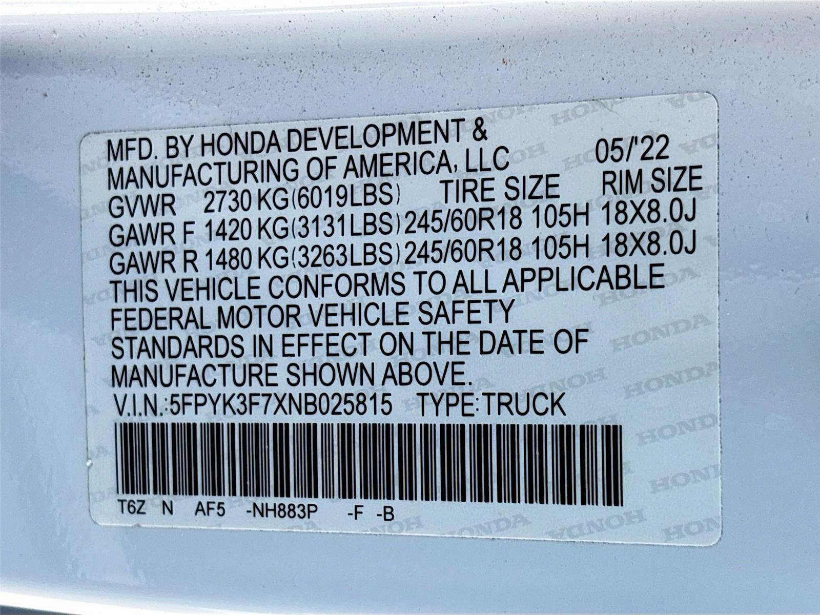 Used 2022 Honda Ridgeline RTL-E image 36