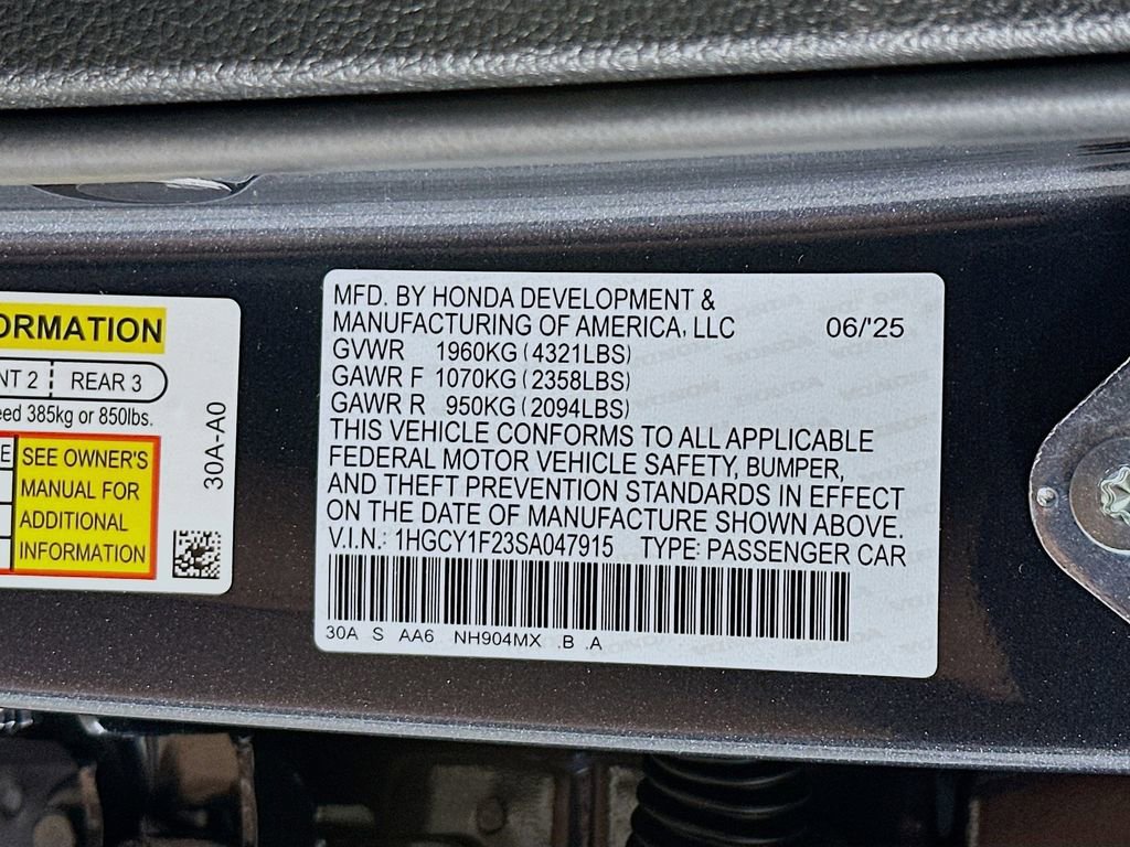 Certified 2025 Honda Accord LX image 27