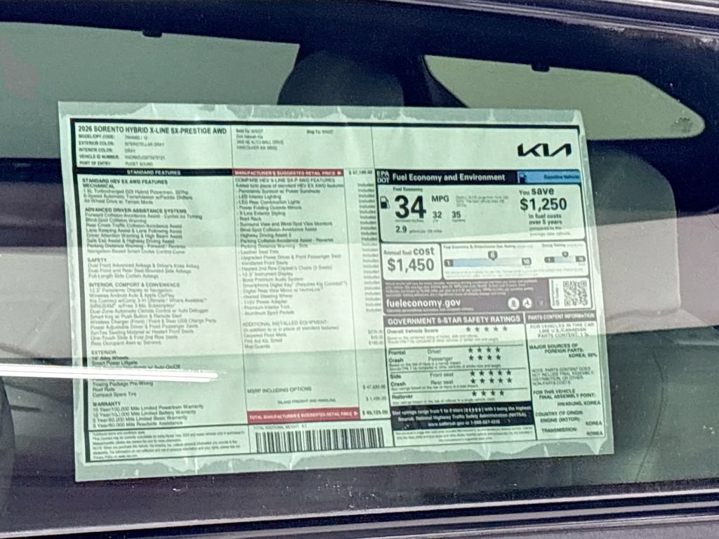 New 2026 Kia Sorento SX Prestige AWD/4WD image 25
