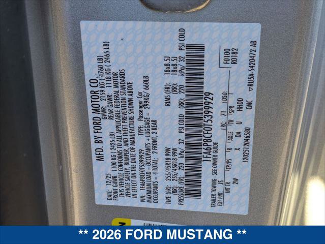 New 2026 Ford Mustang GT RWD image 21