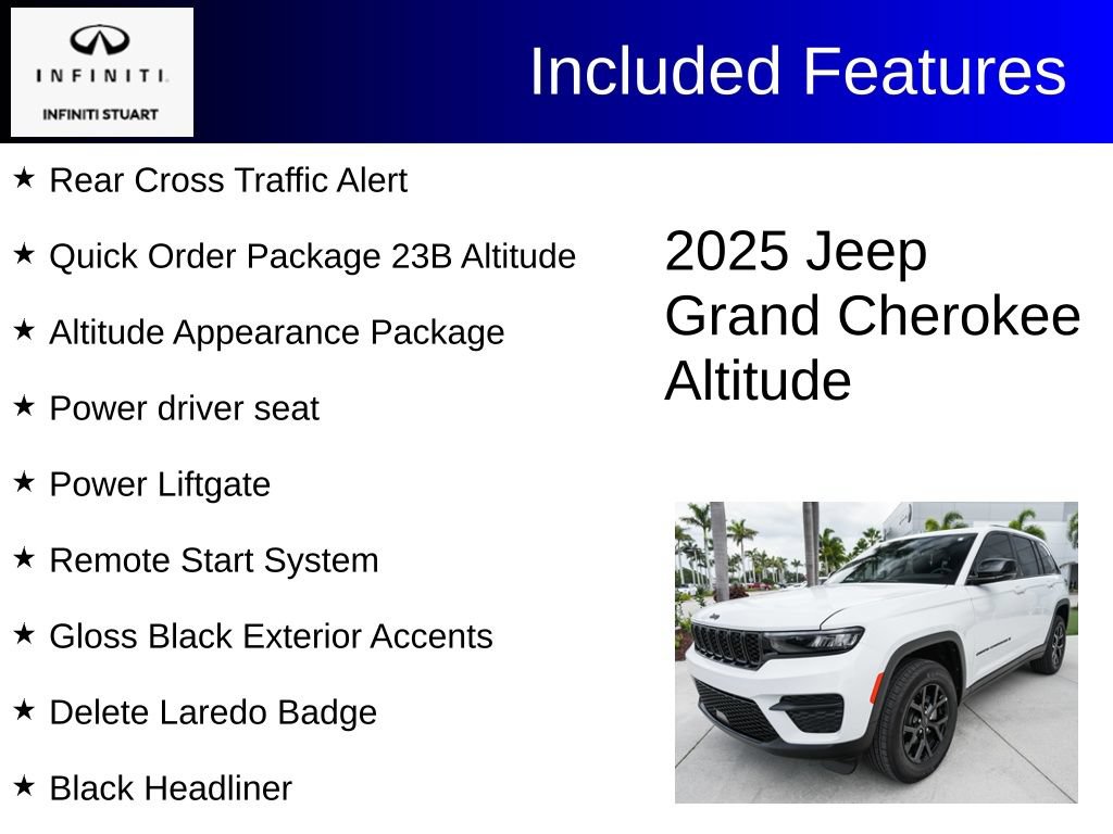 Used 2025 Jeep Grand Cherokee Altitude RWD image 3