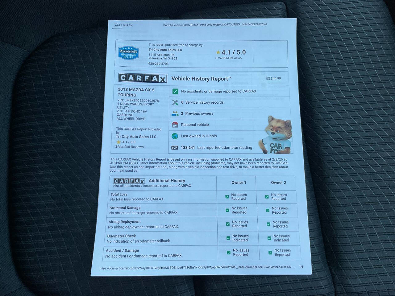 Used 2013 MAZDA CX-5 Touring w/ Bose & Moonroof Pkg image 37