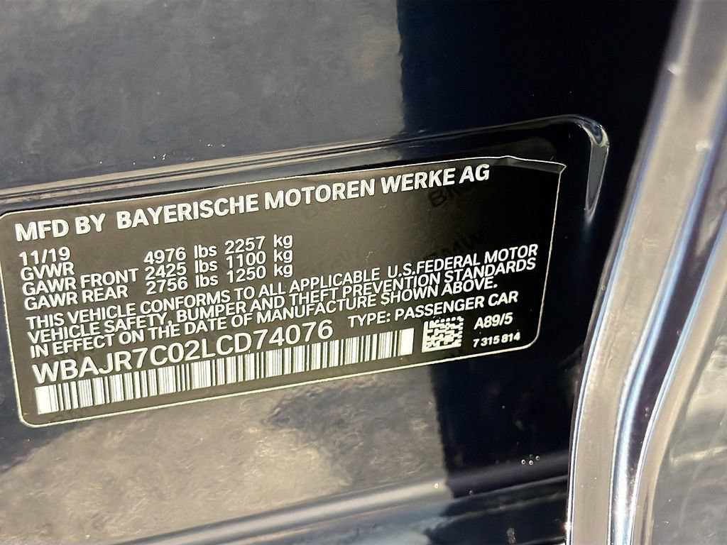 Used 2020 BMW 530i xDrive w/ Convenience Package AWD/4WD image 45