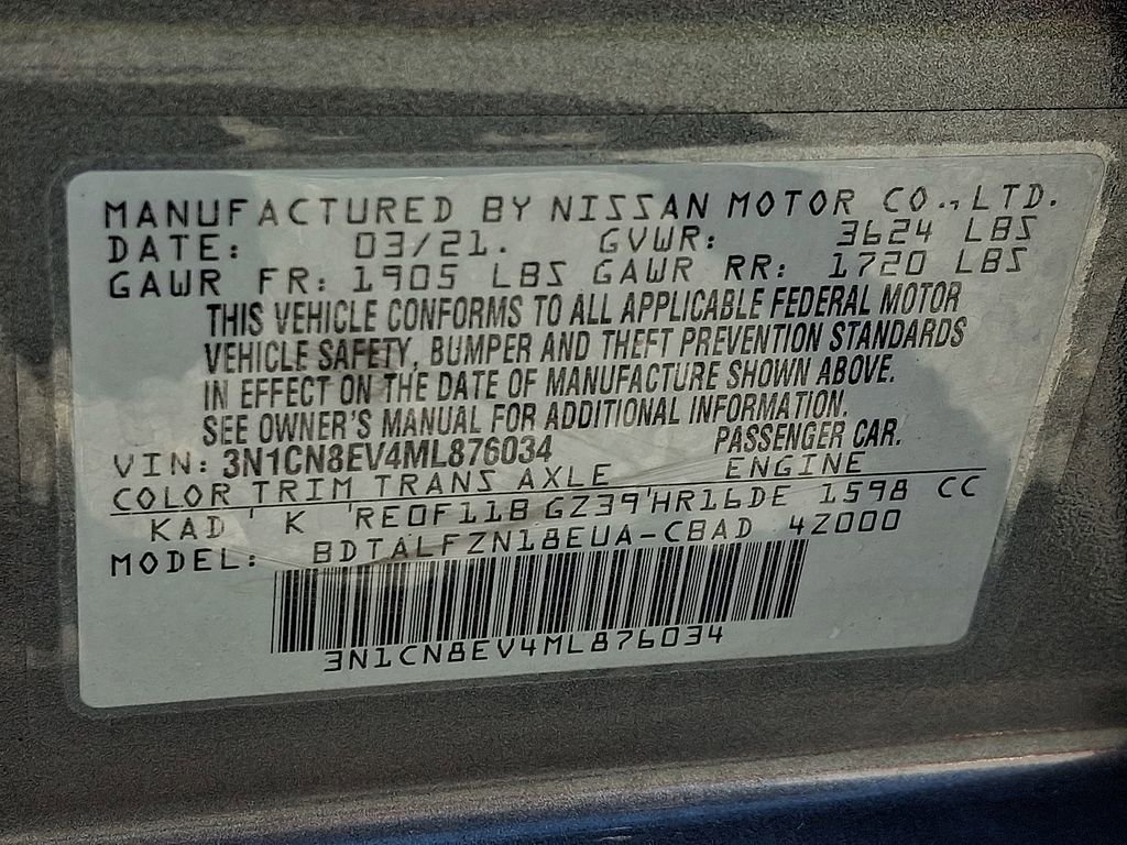 Used 2021 Nissan Versa SV FWD image 30