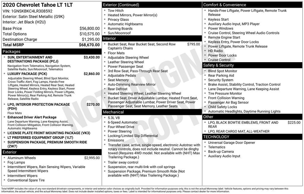 Used 2020 Chevrolet Tahoe LT image 6