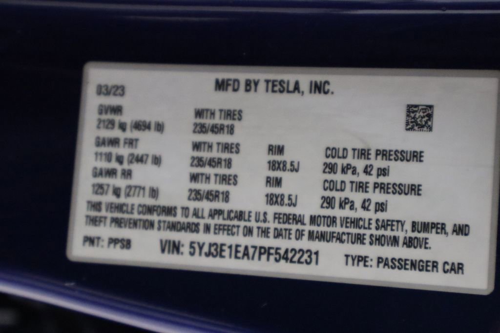 Used 2023 Tesla Model 3 Standard Range RWD image 36