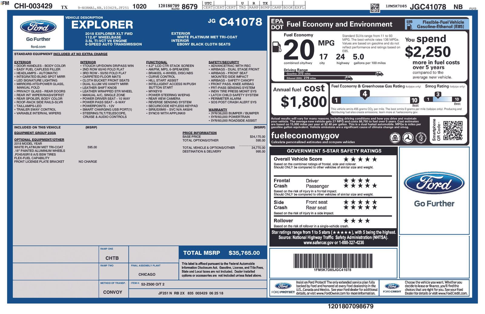 Used 2018 Ford Explorer XLT image 11