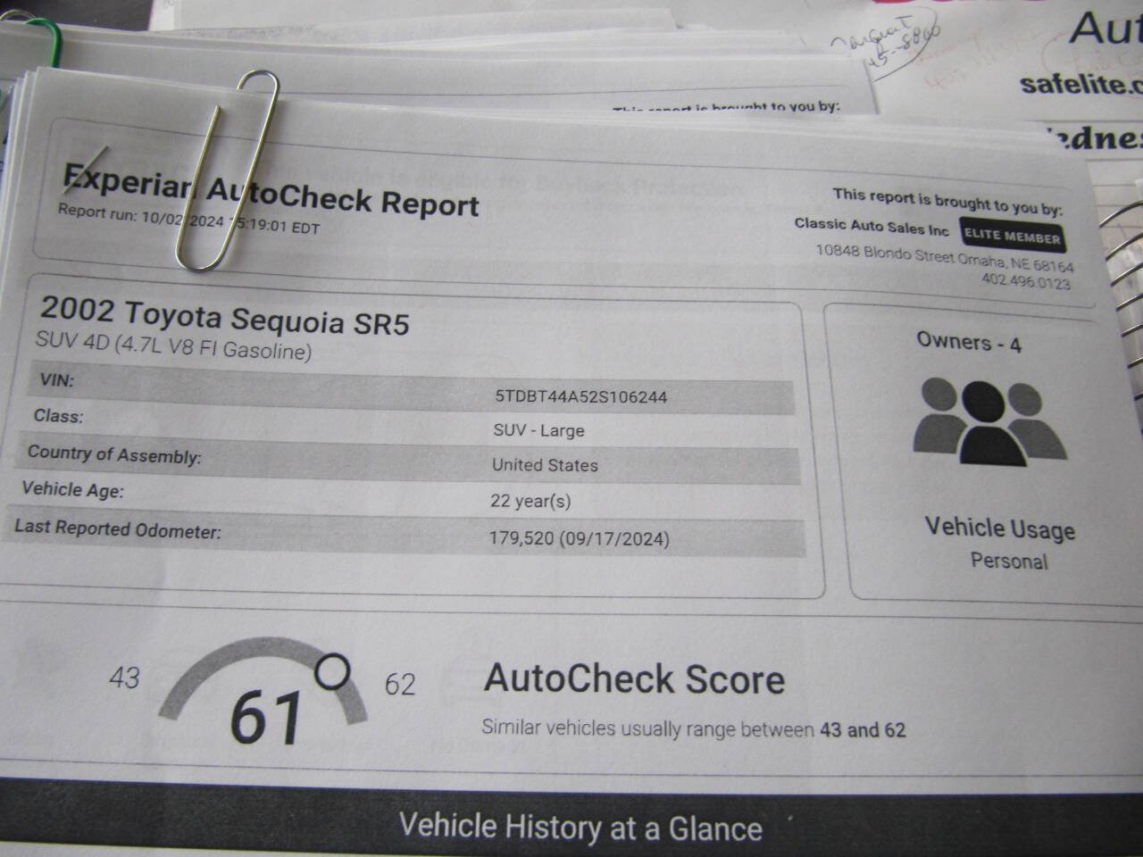 Used 2002 Toyota Sequoia SR5 AWD/4WD image 31
