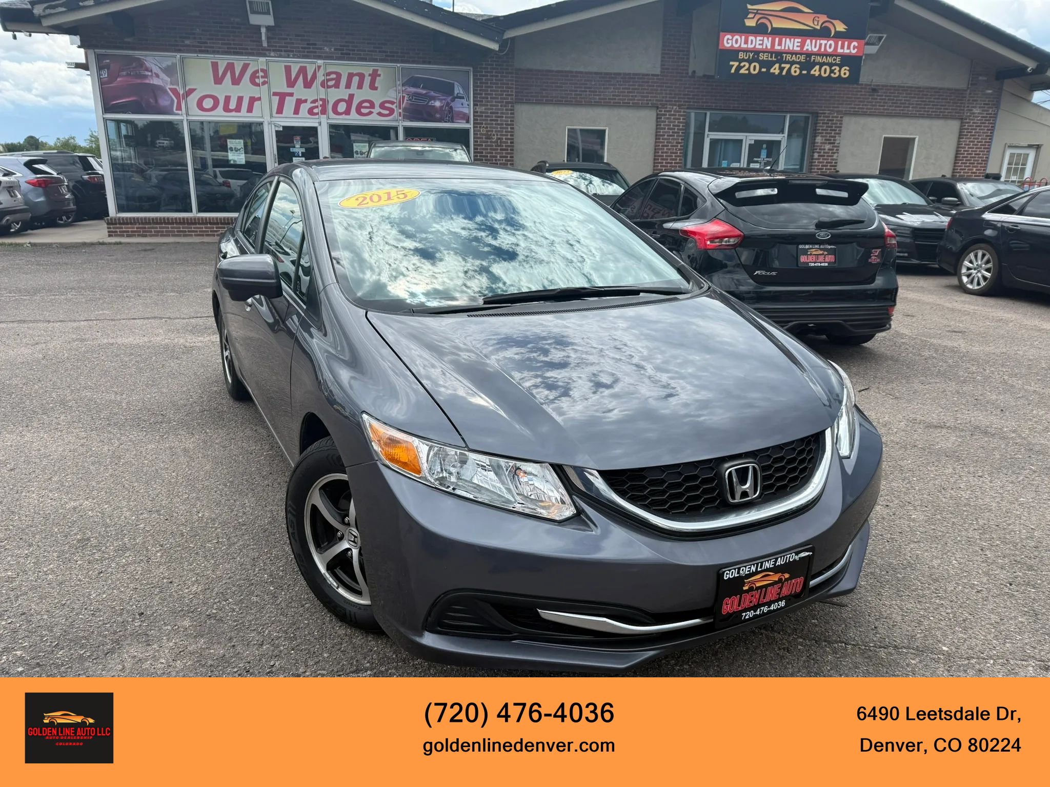 Used 2015 Honda Civic SE image 1