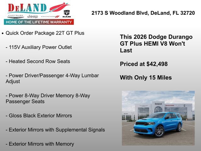 New 2026 Dodge Durango GT image 13