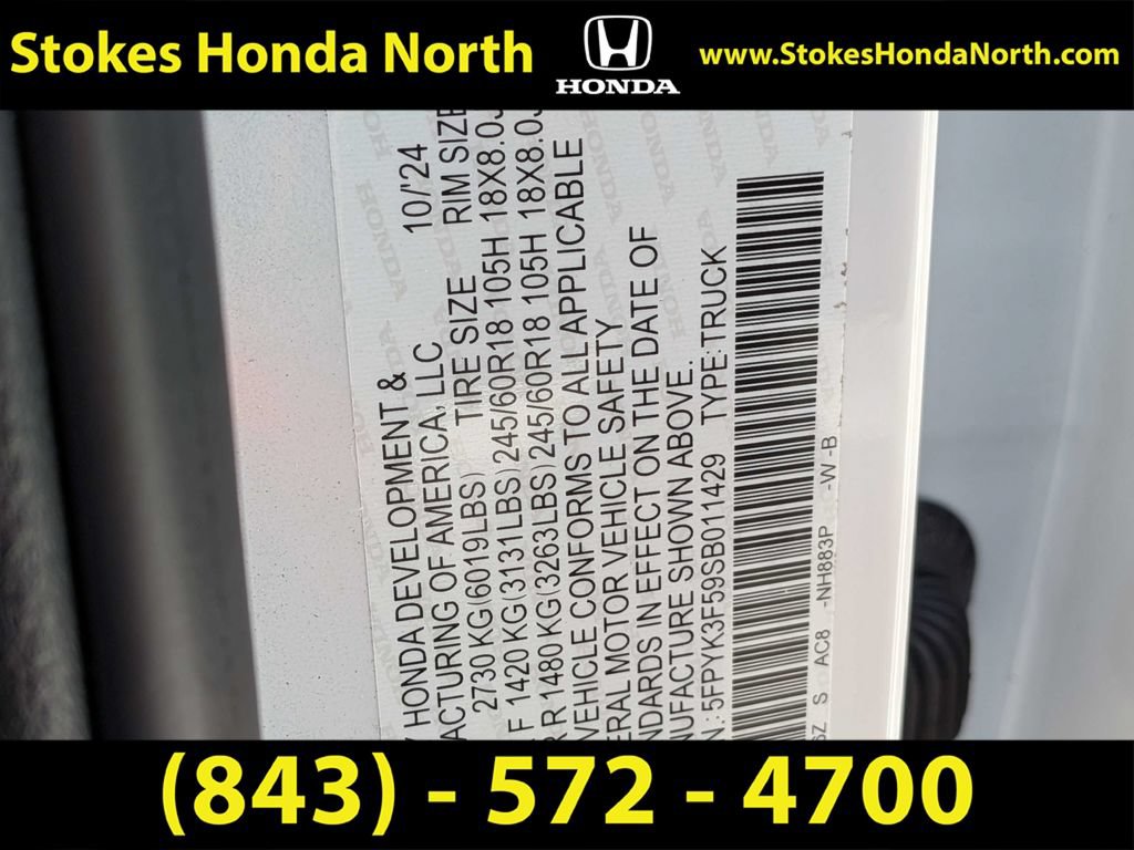 Certified 2025 Honda Ridgeline RTL image 7