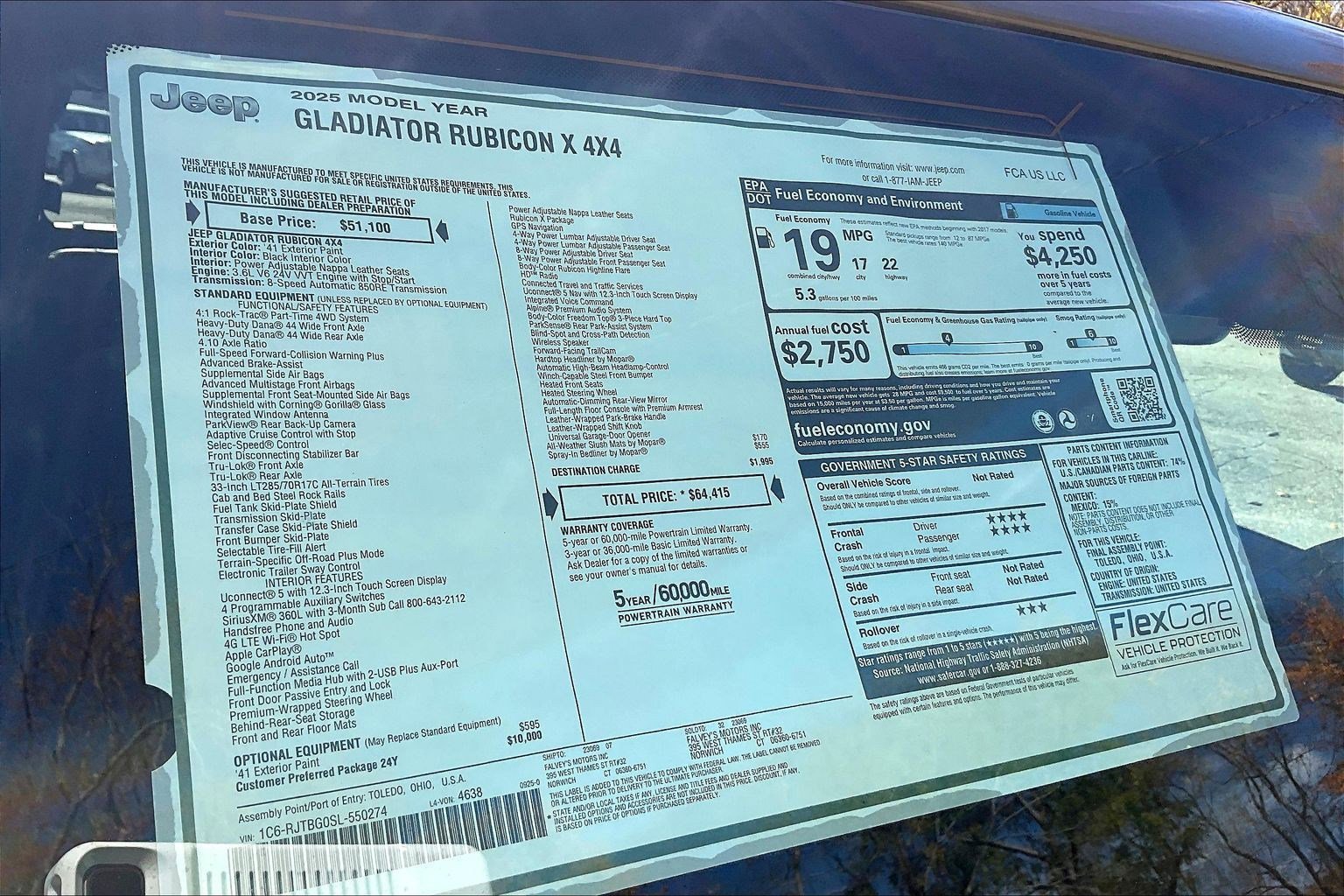 New 2025 Jeep Gladiator Rubicon image 14