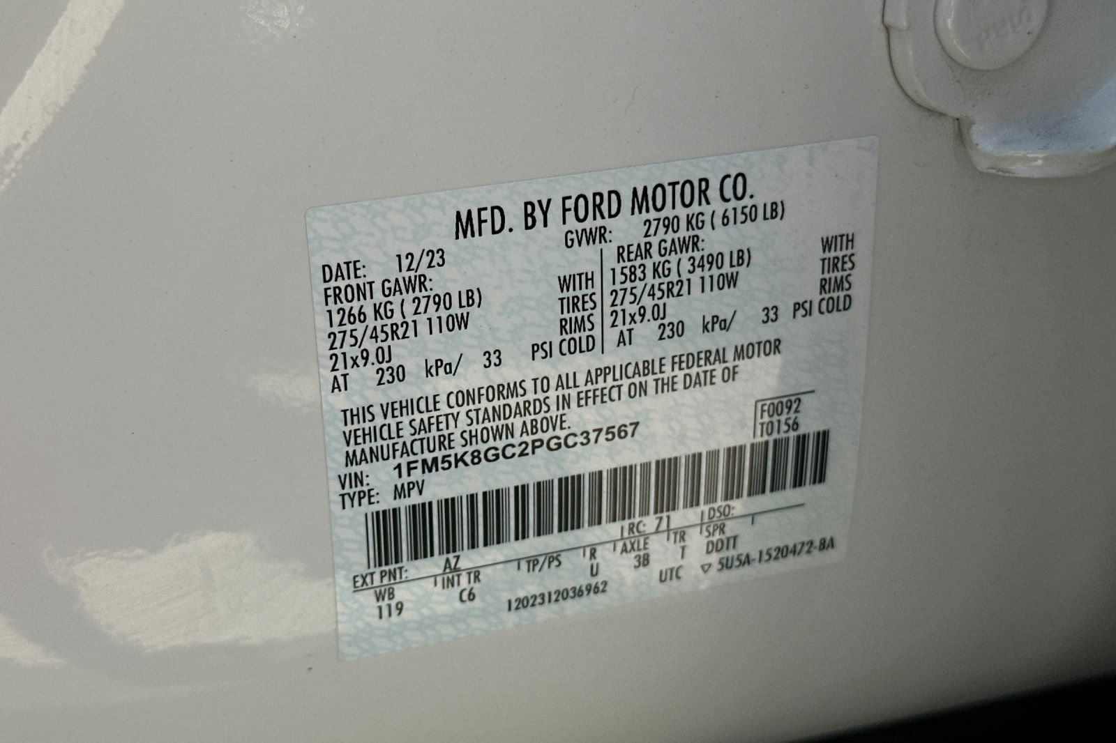 Certified 2023 Ford Explorer ST w/ Equipment Group 401A AWD/4WD image 31