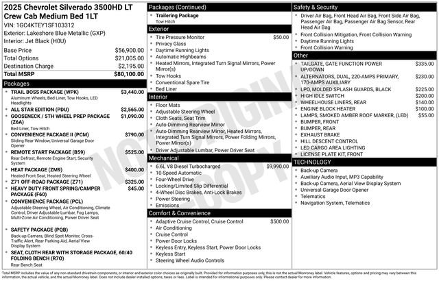 Used 2025 Chevrolet Silverado 3500 LT w/ Trail Boss Package AWD/4WD image 17