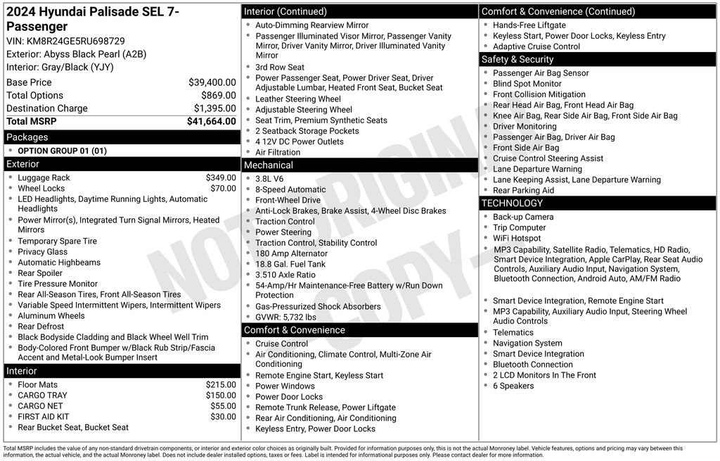 Used 2024 Hyundai Palisade SEL FWD image 5
