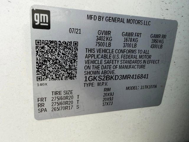 Used 2021 GMC Yukon SLT w/ SLT Premium Package image 47