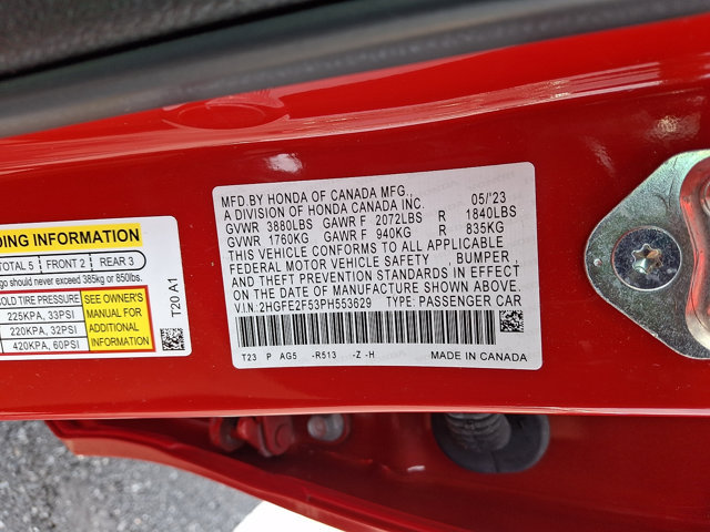 Certified 2023 Honda Civic Sport image 28