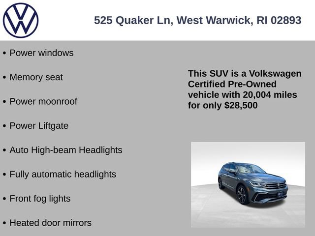 Certified 2022 Volkswagen Tiguan SEL R-Line AWD/4WD image 13